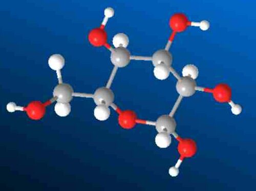 3d model of glucose structure