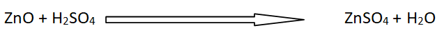 Reaction of ZnO with Sulfuric acid