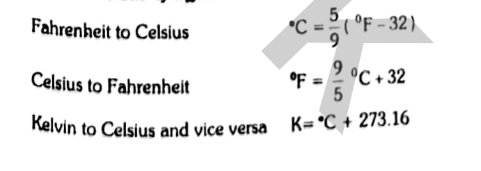 Interconversions of thermometry