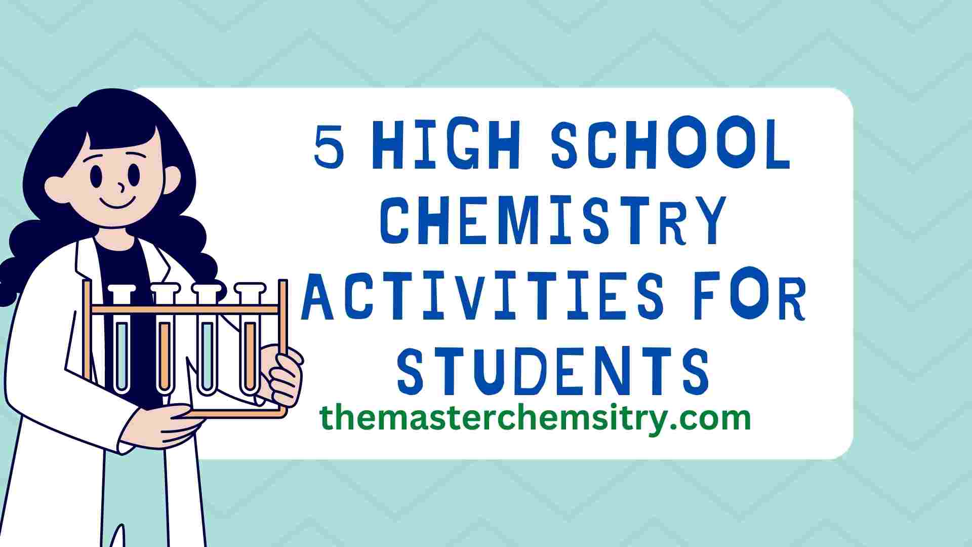 image showing a student performing high school chemistry activities