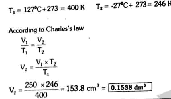 Example of Charles's law
