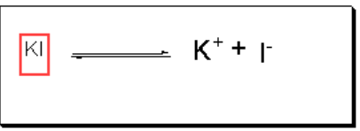 Ionization of KI