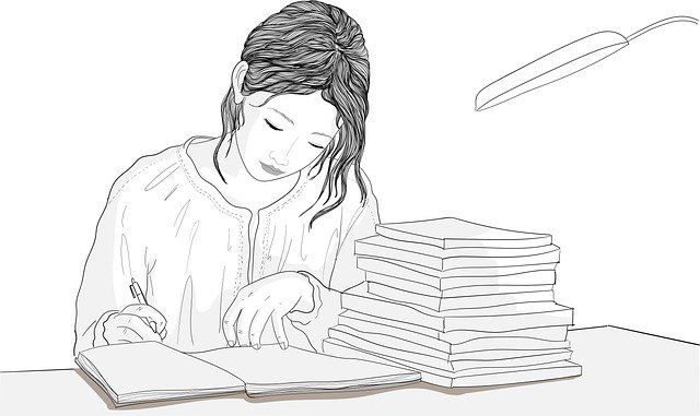 Image showing a girl preparing chemistry for Mdcat and Neet exams.
