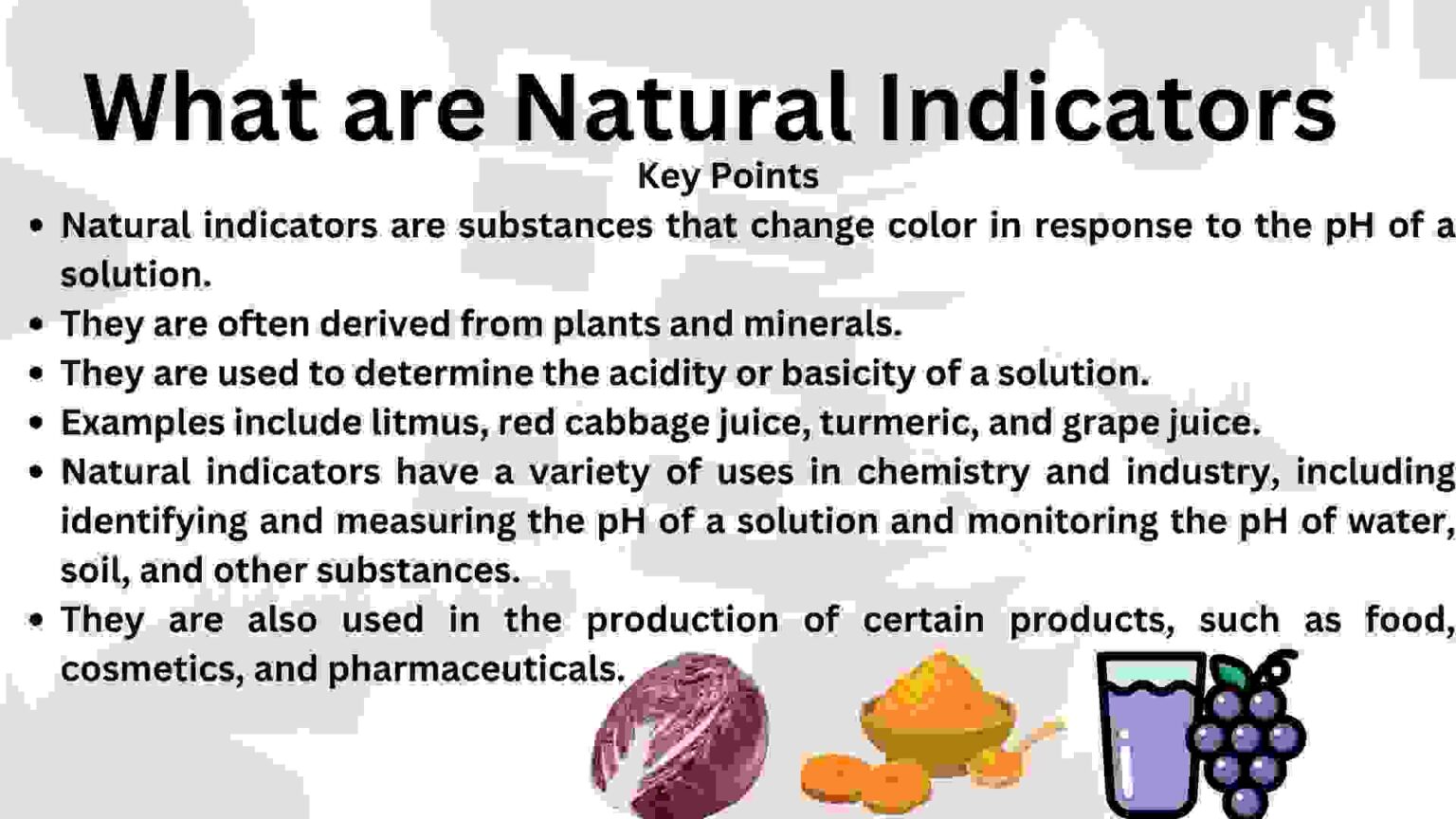 Natural IndicatorsExamples, Working And Uses