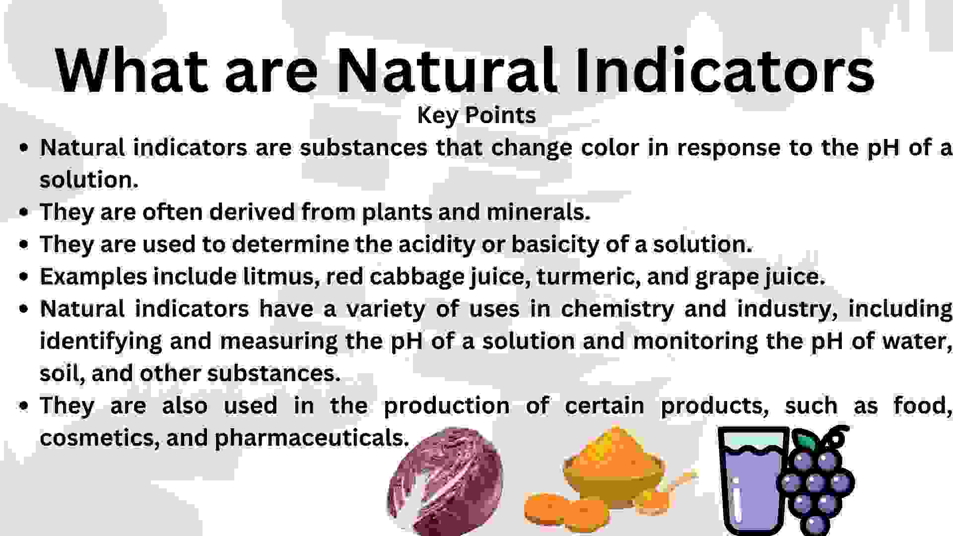 image showing best natural indicators