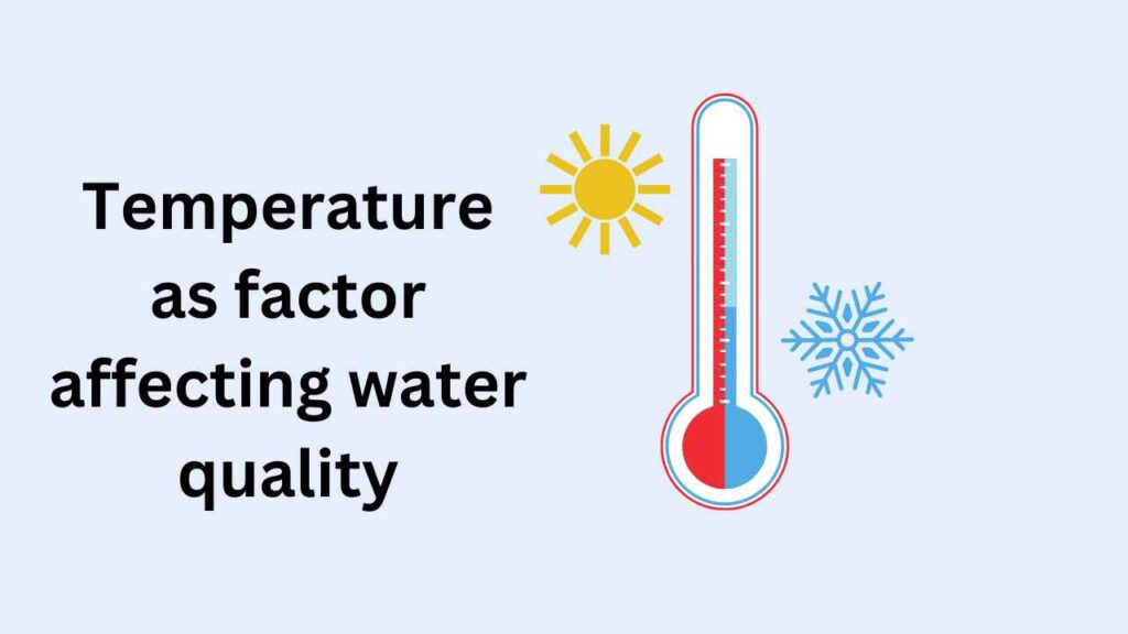 image showing Temperature as factor affecting water quality