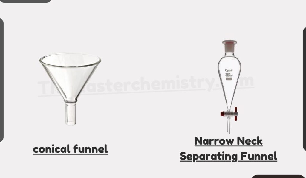 image showing two Commonly used Separating Funnel Types
